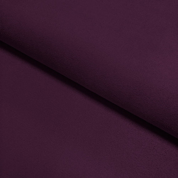 Upholstery Fabric - Luxury Faux Suede - Aubergine Purple