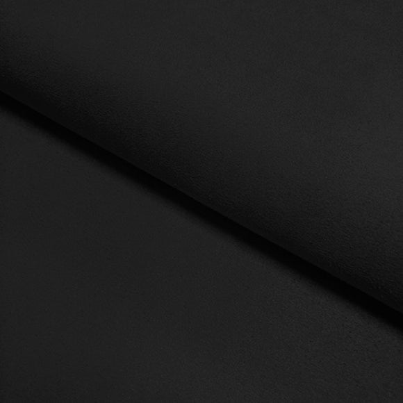 Upholstery Fabric - Luxury Faux Suede - Black