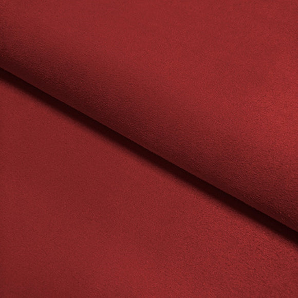 Upholstery Fabric - Luxury Faux Suede - Red