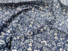 Organic Cotton Fabric - William Morris - Nature's Dream - Navy Blue Floral Fabric