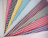Polycotton 1/4" Gingham Cerise Pink & White Check Craft Fabric Material Metre