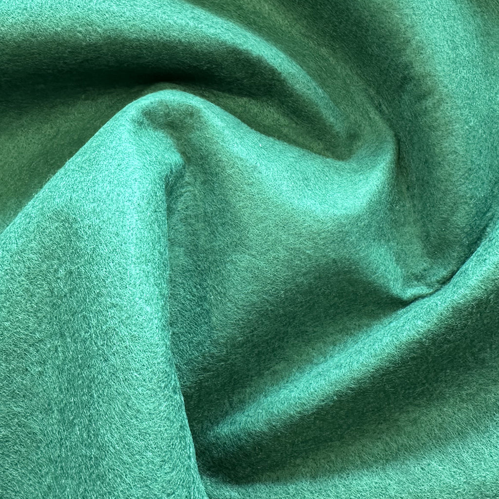 Bottle Green Felt Fabric - Plain Felt Polyester Craft Fabric Material - 40" Wide