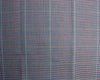 Polyviscose Tartan - Dogtooth Black & Blue Tartan Check Dress Fabric