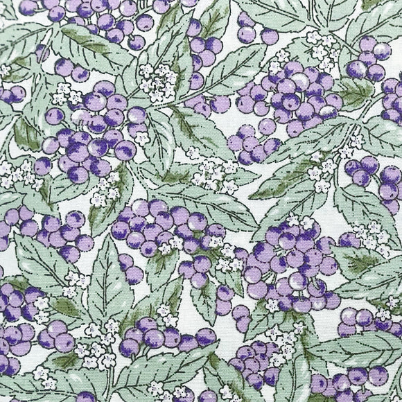 Cotton Poplin - Merry Berries - Purple