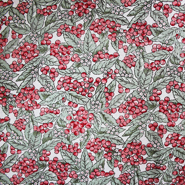 Cotton Poplin - Merry Berries - Red