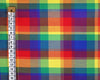 Rainbow Tartan Check Polyviscose Fabric