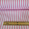 100% Cotton Poplin - White Stripes on Pink (CP0080PINK)
