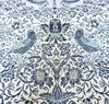 Tapestry Fabric - William Morris - Blue & White Strawberry Thief- Luxury Soft Chenille Upholstery Material