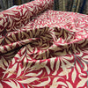 Tapestry Fabric William Morris - Willow Bough Crimson Red - Luxury Upholstery Fabric