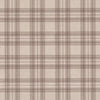 Linen Look Canvas Fabric - Rose Pink & Beige Tartan Check - Upholstery Cushion Curtain Craft Fabric