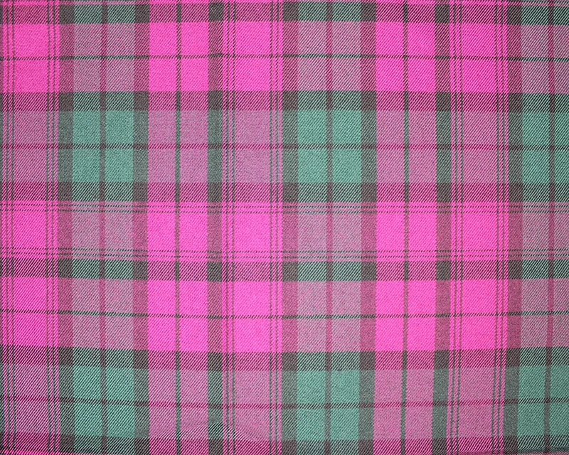 Purple 'Lindey' Tartan Check - Polyviscose Fabric