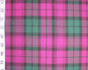 Purple 'Lindey' Tartan Check - Polyviscose Fabric