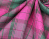 Purple 'Lindey' Tartan Check - Polyviscose Fabric