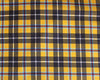 Tartan Fabric - Cornish Mustard Tartan Check - Polyviscose Craft Fabric Material