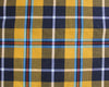 Tartan Fabric - Cornish Mustard Tartan Check - Polyviscose Craft Fabric Material