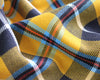 Tartan Fabric - Cornish Mustard Tartan Check - Polyviscose Craft Fabric Material