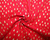 Christmas Fabric - Metallic Gold Trees on Red - Xmas Craft Fabric