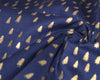 Christmas Fabric - Metallic Gold Trees on Navy Blue - Craft Fabric