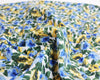 Cotton Lawn Fabric - Water Floral Blue & Yellow Flower Print