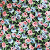 Cotton Lawn Fabric - Water Floral Pink & Blue Flower Print