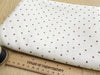 Polka Dot Lining Fabric - Ivory & Brown