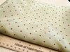 Polka Dot Lining Fabric - Khaki Green & Red Spot