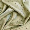 Polka Dot Lining Fabric - Khaki Green & Red Spot