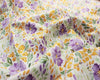 Cotton Lawn Fabric - Watercolour Floral Roses - Purple