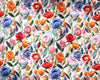 Cotton Fabric- 3D Embroidered Floral Print - Little Johnny -Craft Fabric Material
