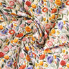 Cotton Fabric- 3D Embroidered Floral Print - Little Johnny -Craft Fabric Material