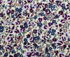 100% Cotton Needlecord - Pretty Purple Ditsy Floral Print Cord Clothing Fabric Material