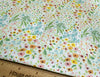 Nutex Fabric - Hollyhock Lane Pretty Green Ditsy Floral - Cotton Quilting Craft Fabric