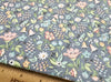 Nutex Fabric - Garden Party Pretty Blue Ditsy Floral - Cotton Quilting Craft Fabric