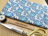 Cotton Fabric - William Morris Blue & Cream Floral Print Craft Fabric Material