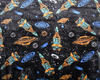 Cuddle Fleece Fabric - Space Age Print