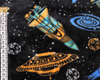 Cuddle Fleece Fabric - Space Age Print