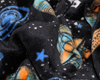 Cuddle Fleece Fabric - Space Age Print