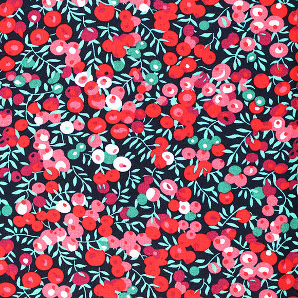 Cotton Poplin - Wild Berries - Red