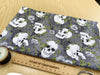 100% Cotton - Skull Duggery Skulls & Ivy on Grey - Nutex Fabric