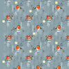 Fat Quarter Bundle - Winter Moon - Grey Christmas Robin Hare Owl Stag Fabric