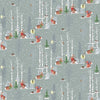 Fat Quarter Bundle - Winter Moon - Grey Christmas Robin Hare Owl Stag Fabric