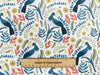 Nutex Fabric - Bird Stories - Kereru Bird Floral Print Craft Fabric Material