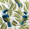 Nutex Fabric - Bird Stories - Tui Bird Floral Print Craft Fabric Material