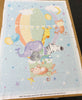 Nutex Fabric - Cute Nursery Balloons New Baby Quilt Sewing Panel - Fabric Material