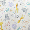 Nutex Fabric - Cute New Baby Nursery Animals - Quilting Craft Fabric Material