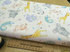 Nutex Fabric - Cute New Baby Nursery Animals - Quilting Craft Fabric Material