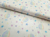 Nutex Fabric - Cute New Baby Nursery Balloons - Quilting Craft Fabric Material