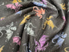 100% Cotton - Fire & Fury Dragons Black - Nutex Fabric
