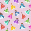 Nutex Fabric - Pretty Pink Princess Dreams - Cotton Quilting Craft Fabric
