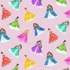 Nutex Fabric - Pretty Pink Princess Dreams - Cotton Quilting Craft Fabric